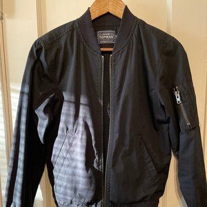 Topman Black Bomber Jacket
